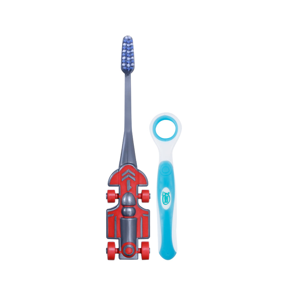 Combo of RACER Kids Tooth Brush and Silicone Tongue Cleaner