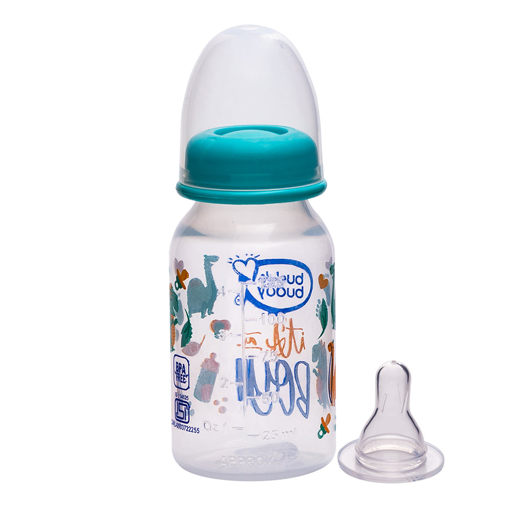 Plastic Standard Neck Zoe Feeding Bottle 125ml