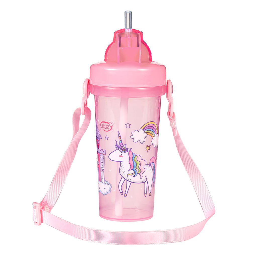 Straw Sipper With Strap 350ml