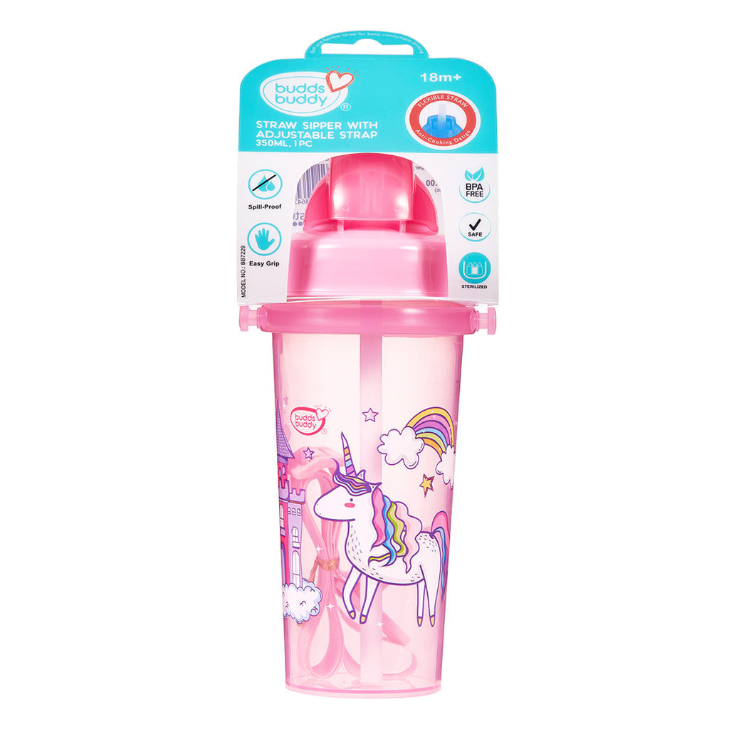 350ml Straw Sipper With Strap