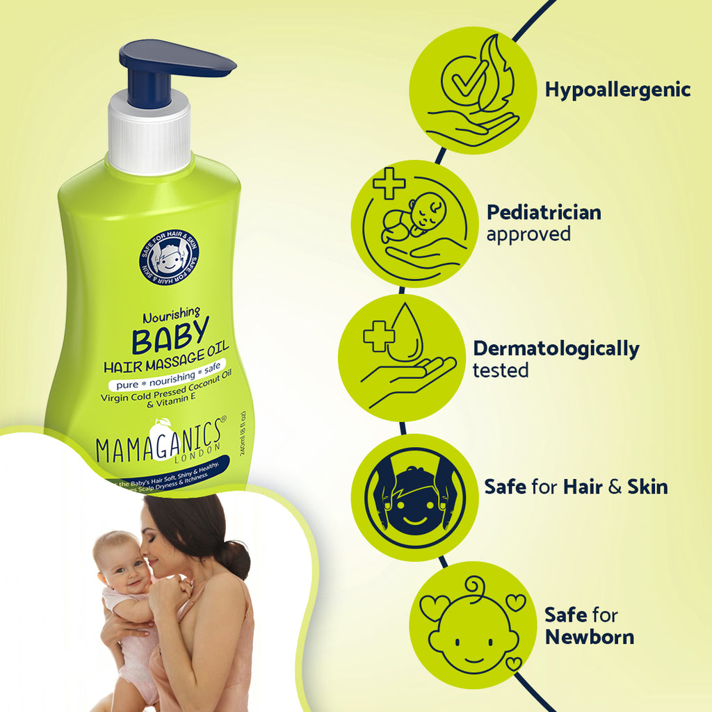 Mamaganics Nourishing Baby Hair Massage Oil