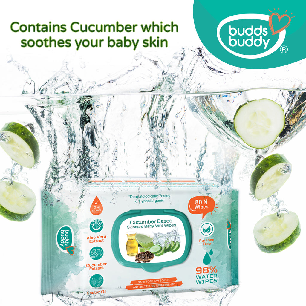 Cucumber Based Skincare Baby Wet Wipes