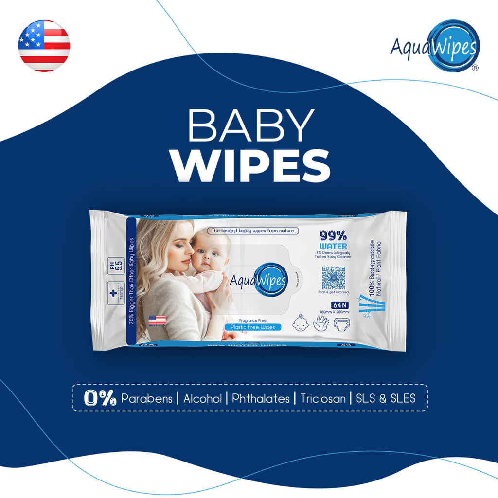 Aquawipes 99% Water (Unscented) Baby Wipes0