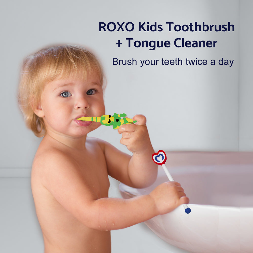 kid with toothbrush