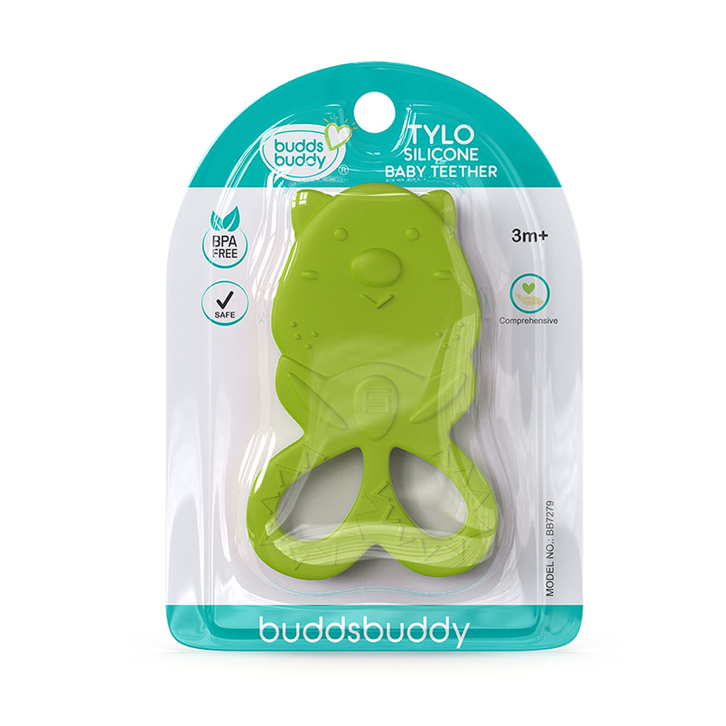 BPA Free TYLO Silicone Baby Teether for Newborn Babies