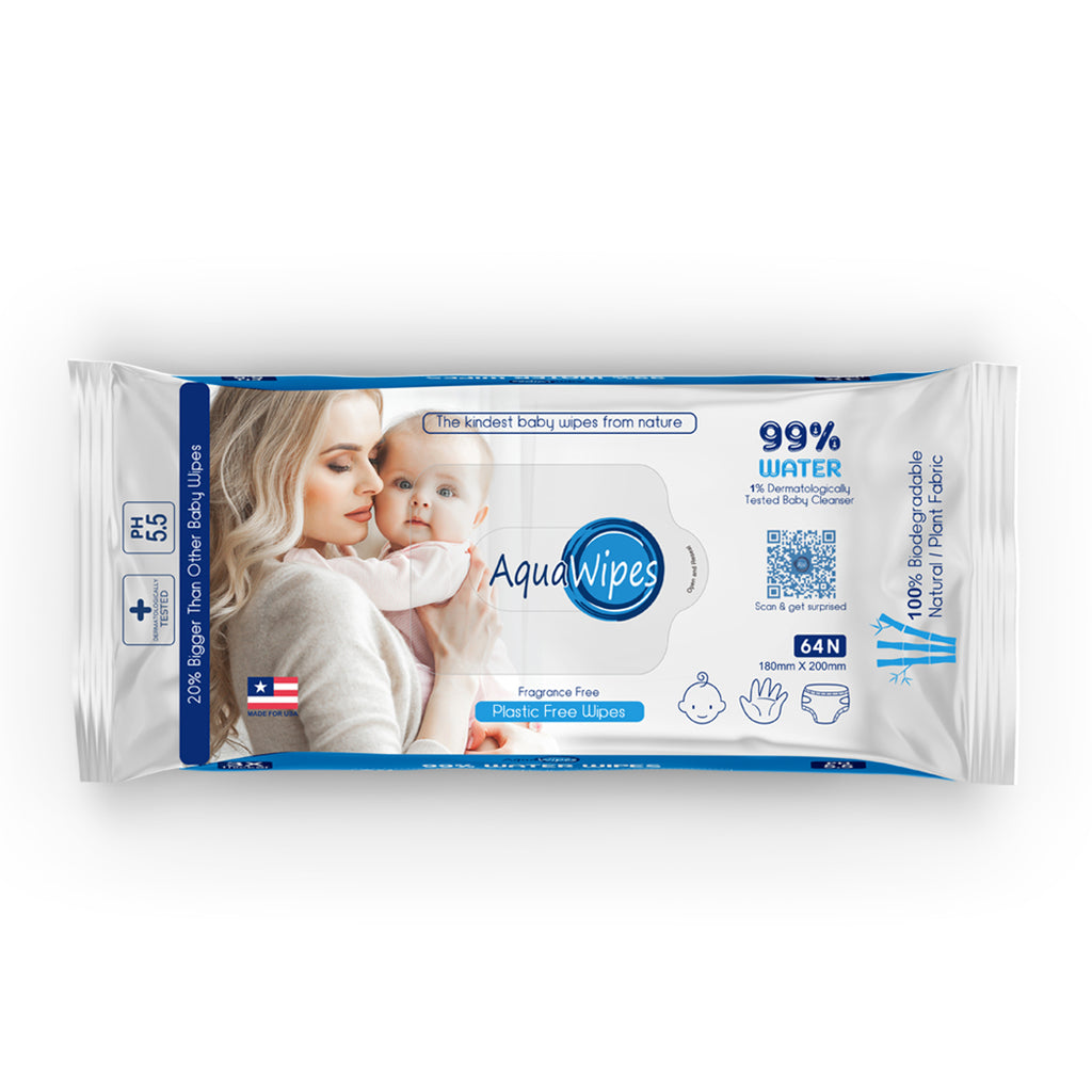 Aquawipes 99% Water (Unscented) Baby Wipes
