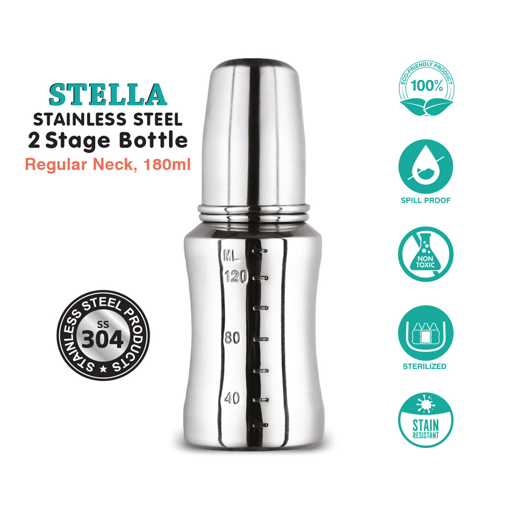 Stainless Steel Feeding Bottle-180ml