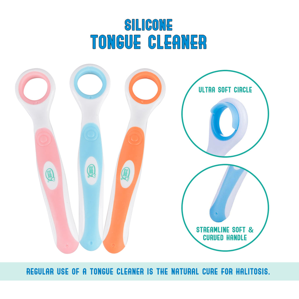 Silicone Tongue Cleaner, 3Pcs