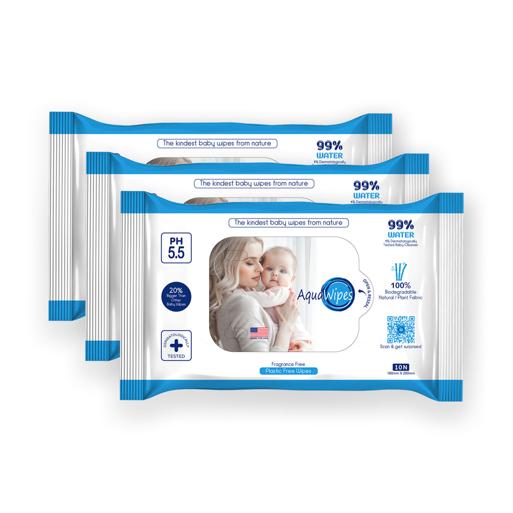 Aquawipes 99% Water (Unscented) Baby Wipes