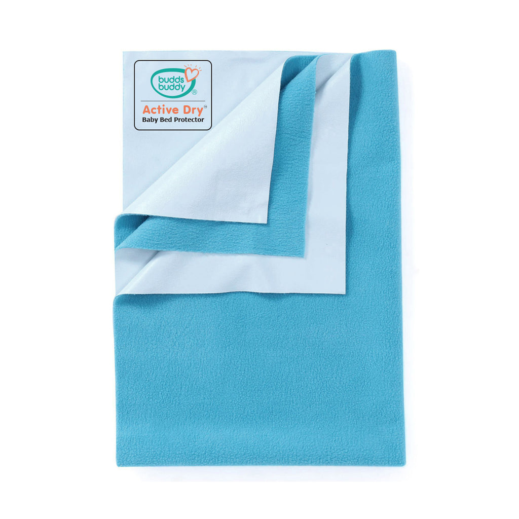 Active Dry Baby Bed Protector blue